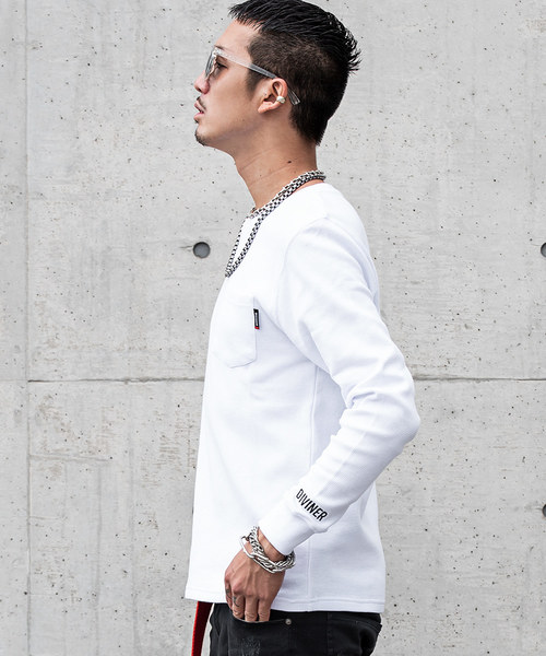 JOKER（ジョーカー）の「ワッフルレギュラー丈T（Tシャツ/カットソー・メンズ・ブラック/ホワイト・S/M/L/XL/XXL）」の7枚目の写真