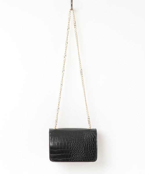 Andemiu(アンデミュウ)の「クロコチェーンショルダーBAG810335(ショルダーバッグ・レディース・ブラック/ブラウン/キャメル・FREE)」の4枚目の写真