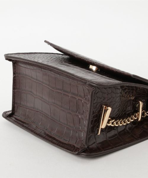 Andemiu(アンデミュウ)の「クロコチェーンショルダーBAG810335(ショルダーバッグ・レディース・ブラック/ブラウン/キャメル・FREE)」の5枚目の写真