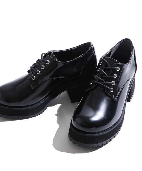 WEGO（ウィゴー）の「WEGO/厚底レースアップシューズ（ドレスシューズ・レディース・ワイン/ブラック系その他/ブラック・MEDIUM/LARGE）」の12枚目の写真