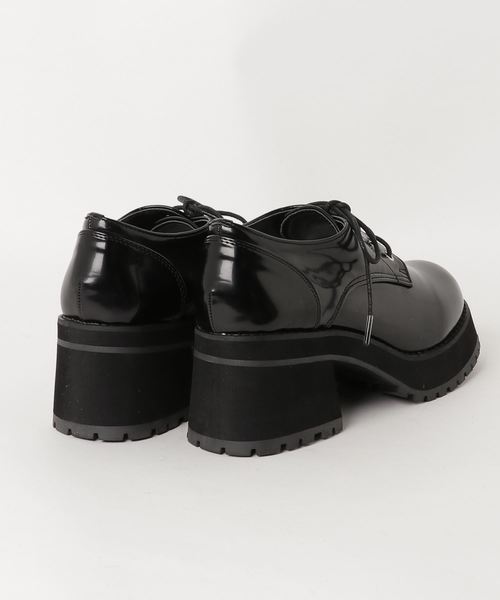 WEGO（ウィゴー）の「WEGO/厚底レースアップシューズ（ドレスシューズ・レディース・ワイン/ブラック系その他/ブラック・MEDIUM/LARGE）」の5枚目の写真