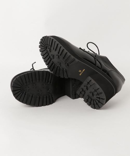 WEGO（ウィゴー）の「WEGO/厚底レースアップシューズ（ドレスシューズ・レディース・ワイン/ブラック系その他/ブラック・MEDIUM/LARGE）」の4枚目の写真