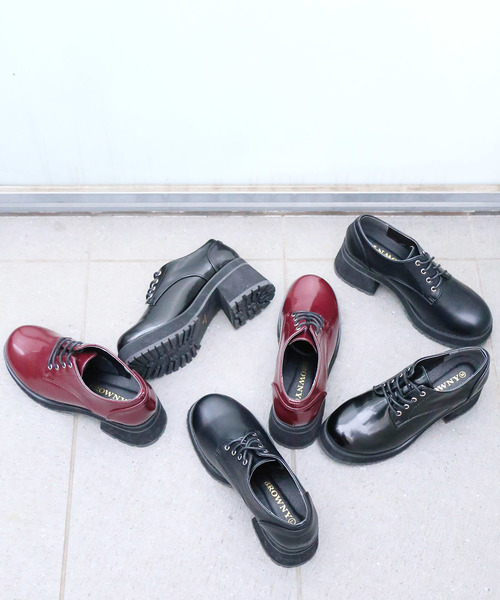 WEGO（ウィゴー）の「WEGO/厚底レースアップシューズ（ドレスシューズ・レディース・ワイン/ブラック系その他/ブラック・MEDIUM/LARGE）」の19枚目の写真