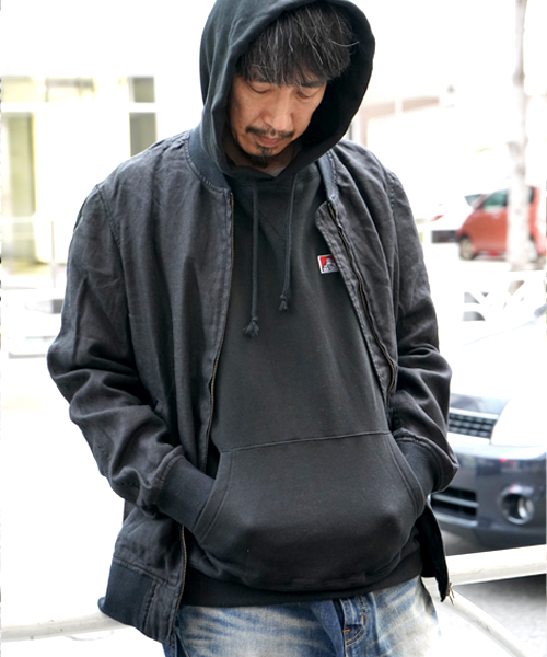 BEN DAVIS ORIGINALS（ベンデイビスオリジナルス）の「BENDAVIS HEAVY WEIGHT PARKA（パーカー・メンズ・ホワイト/ブラック/グレー系その他/ネイビー/パープル/マスタード/オレンジ/グリーン系その他/ピンク・X-LARGE/MEDIUM/LARGE/SMALL）」の2枚目の写真