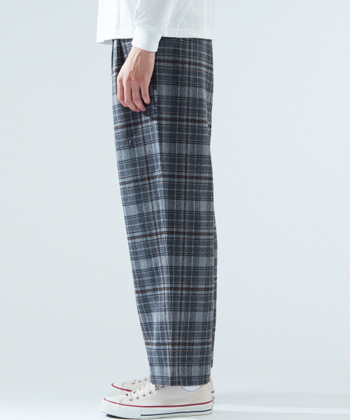 ABAHOUSE（アバハウス）の「【原宿店別注】チェックSPワイドパンツ（その他パンツ・メンズ・グレー・46/50/48）」の8枚目の写真