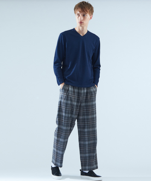 ABAHOUSE（アバハウス）の「【原宿店別注】チェックSPワイドパンツ（その他パンツ・メンズ・グレー・46/50/48）」の2枚目の写真