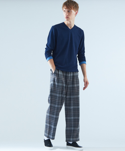 ABAHOUSE（アバハウス）の「【原宿店別注】チェックSPワイドパンツ（その他パンツ・メンズ・グレー・46/50/48）」の9枚目の写真