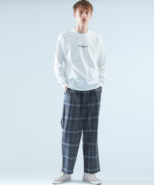 ABAHOUSE（アバハウス）の「【原宿店別注】チェックSPワイドパンツ（その他パンツ・メンズ・グレー・46/50/48）」の11枚目の写真