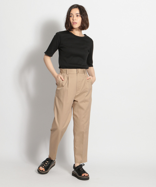 niko and...（ニコアンド）の「細リブフィットプルオーバー（Tシャツ/カットソー・レディース・ブラック/オフホワイト/イエロー/ブルー・MEDIUM/LARGE）」の12枚目の写真