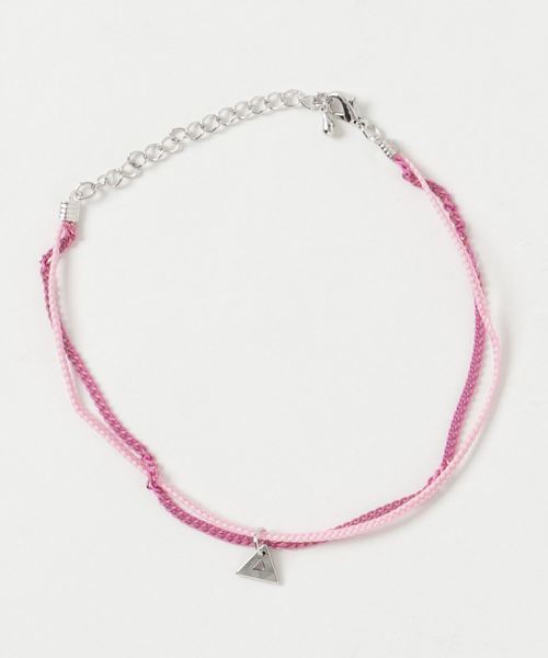 TopIsm（トップイズム）の「トライアングル&チェーンアンクレット（アンクレット・メンズ・ホワイト/ブラック/ブラウン/ピンク/イエロー/オレンジ/ブルー・F）」の6枚目の写真