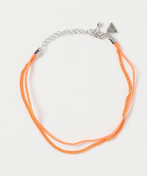 TopIsm（トップイズム）の「トライアングル&チェーンアンクレット（アンクレット・メンズ・ホワイト/ブラック/ブラウン/ピンク/イエロー/オレンジ/ブルー・F）」の7枚目の写真