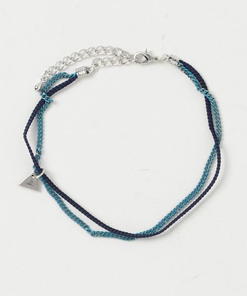 TopIsm（トップイズム）の「トライアングル&チェーンアンクレット（アンクレット・メンズ・ホワイト/ブラック/ブラウン/ピンク/イエロー/オレンジ/ブルー・F）」の5枚目の写真