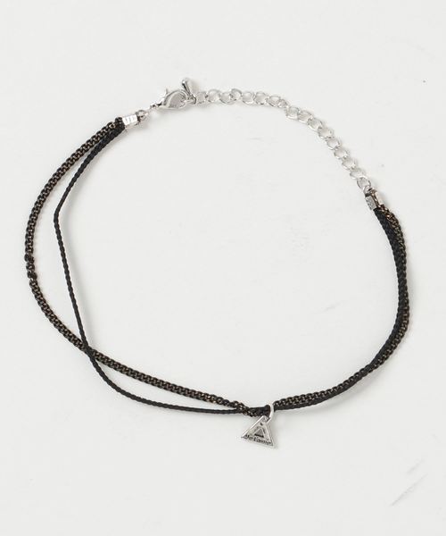 TopIsm（トップイズム）の「トライアングル&チェーンアンクレット（アンクレット・メンズ・ホワイト/ブラック/ブラウン/ピンク/イエロー/オレンジ/ブルー・F）」の3枚目の写真