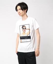 ガールズフォトTエンボスプリント半袖Tシャツ