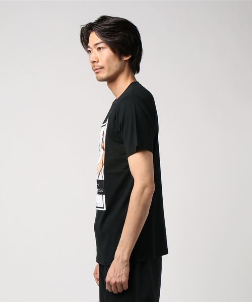 STYLEBLOCK（スタイルブロック）の「ガールズフォトTエンボスプリント半袖Tシャツ（Tシャツ/カットソー・メンズ・オフホワイト/ベージュ/ブラック・M/L）」の4枚目の写真