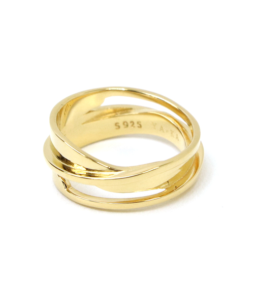 YArKA（ヤーカ）の「【YArKA/ヤーカ】silver925 asymmetry wave ring[ueb] /アシンメトリーリング シルバー925（リング・レディース・シルバー/ゴールド・#13/#11/#19/#9/#17/#15/#7/#21）」の6枚目の写真