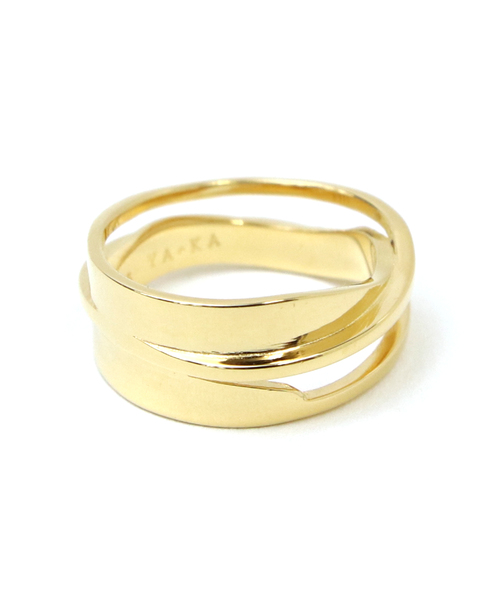YArKA（ヤーカ）の「【YArKA/ヤーカ】silver925 asymmetry wave ring[ueb] /アシンメトリーリング シルバー925（リング・レディース・シルバー/ゴールド・#13/#11/#19/#9/#17/#15/#7/#21）」の8枚目の写真