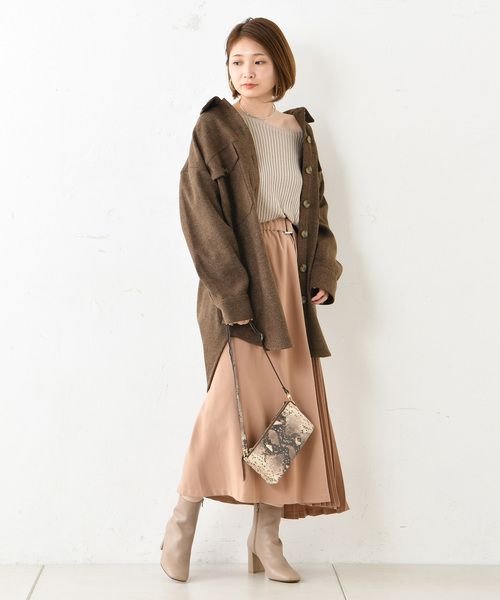 DouDou（ドゥドゥ）の「ウールライクオーバージャケット（その他アウター・レディース・ブラウン/ベージュ/ブルー・FREE）」の16枚目の写真