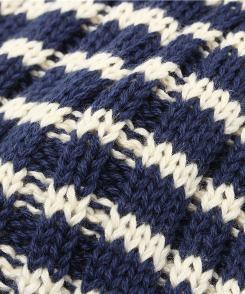 BEAMS LIGHTS Men's（ビームスライツ メンズ）の「Π○BEAMS LIGHTS / ボーダーワッチキャップ（ニットキャップ/ビーニー・メンズ・ナチュラル/レッド/ネイビー・ONE SIZE）」の5枚目の写真