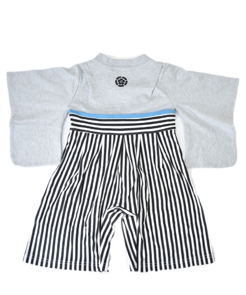 Aenak (アエナック)の「【Aenak/アエナック】羽織はかまロンパース 男の子(ロンパース・キッズ・ホワイト/ブラック/杢グレー・90/80/70/60)」の8枚目の写真