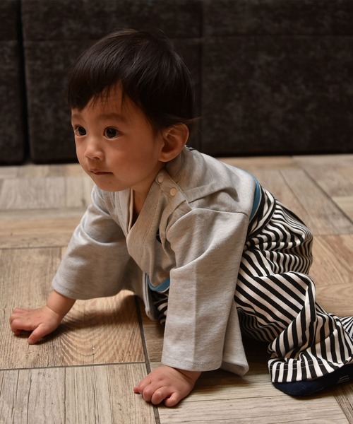 Aenak (アエナック)の「【Aenak/アエナック】羽織はかまロンパース 男の子(ロンパース・キッズ・ホワイト/ブラック/杢グレー・90/80/70/60)」の15枚目の写真