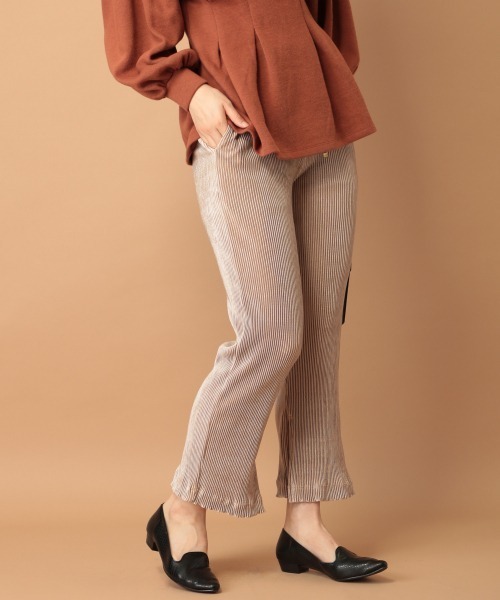 セール Mysty パンツ Mysty Woman ミスティウーマン のファッション をセール価格で購入できます Mysty パンツ カットコールプリーツイージー 日本製即出荷 の