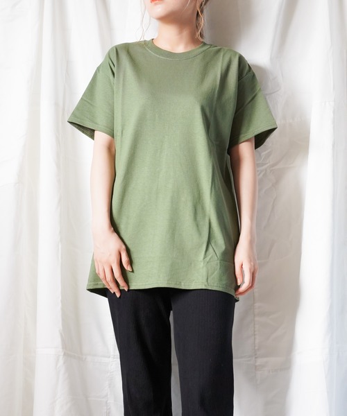 GILDAN(ギルダン)の「/GILDAN/6.0oz Tシャツ(Tシャツ/カットソー・レディース・ホワイト/ブラック/ベージュ/ネイビー/ブラウン/オリーブ/カーキ/グリーン/ワインレッド/ピンク/ライム/オレンジ・SMALL/MEDIUM/LARGE/X-LARGE/XX-LARGE)」の6枚目の写真