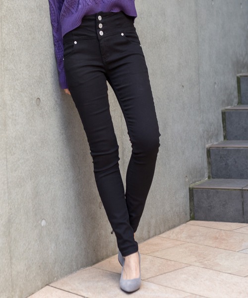 SpRay(スプレイ)の「ストレッチハイウェストSKINNY(その他パンツ・レディース・ブラック/インディゴブルー/ダークインディゴブルー・SMALL/MEDIUM/LARGE/X-SMALL)」の2枚目の写真