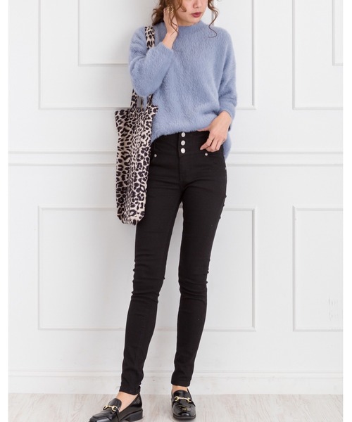 SpRay(スプレイ)の「ストレッチハイウェストSKINNY(その他パンツ・レディース・ブラック/インディゴブルー/ダークインディゴブルー・SMALL/MEDIUM/LARGE/X-SMALL)」の4枚目の写真