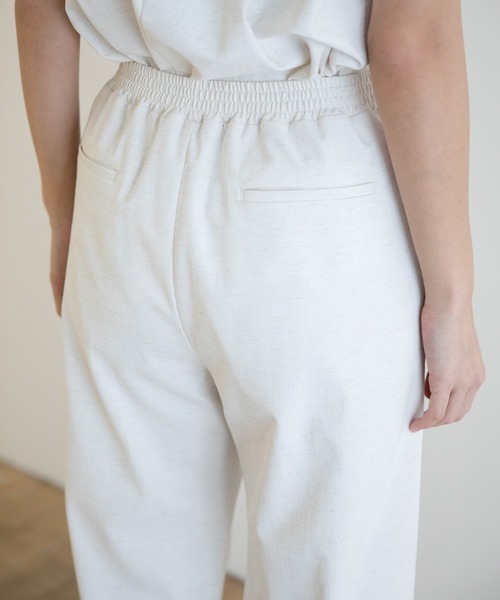 Munich（ミューニック）の「ストレッチトリコット　ワイドパンツ【セットアップ可】（その他パンツ・レディース・ベージュ/ネイビー/ナチュラル/コーラル・S/M/XS）」の22枚目の写真