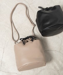 WEGO | WEGO/シンセティックレザー2WAY巾着バッグ(ショルダーバッグ)