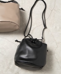 WEGO | WEGO/シンセティックレザー2WAY巾着バッグ(ショルダーバッグ)
