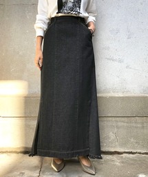 &g'aime | 【&g'aime】サイドスリットデニムスカート(デニムスカート)