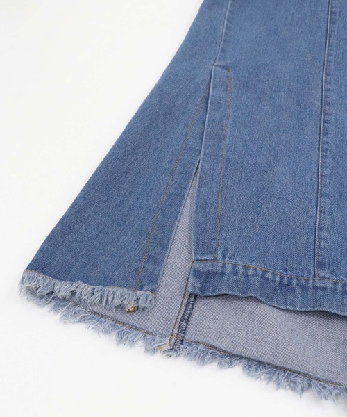 &g'aime（アンジェム）の「【&g'aime】サイドスリットデニムスカート（デニムスカート・レディース・ブラック/ブルー・FREE）」の15枚目の写真