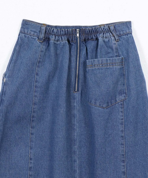 &g'aime（アンジェム）の「【&g'aime】サイドスリットデニムスカート（デニムスカート・レディース・ブラック/ブルー・FREE）」の10枚目の写真