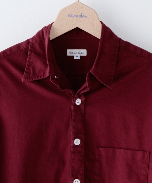 BEAUTY&YOUTH UNITED ARROWS（ビューティーアンドユースユナイテッドアローズ）の「＜steven alan＞ G/DYE OXFD RV/SM REG/ｼｬﾂ（シャツ/ブラウス・メンズ・ネイビー/ワインレッド・X-LARGE/MEDIUM/LARGE/SMALL）」の4枚目の写真