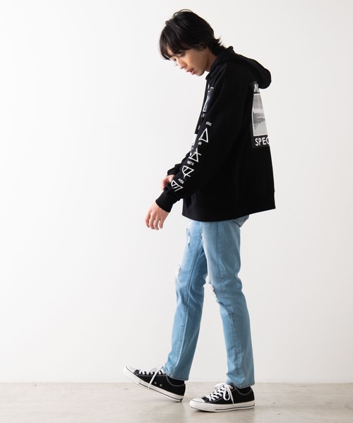 WEGO(ウィゴー)の「WEGO/Photoビッグシルエットプルパーカー(パーカー・メンズ・ホワイト/ブラック・MEDIUM/LARGE)」の10枚目の写真