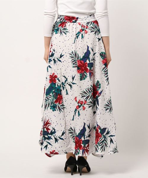 チャイハネ（チャイハネ）の「【チャイハネ】フラワードット柄ロングスカート（スカート・レディース・ホワイト/ブラック/ベージュ・FREE）」の19枚目の写真