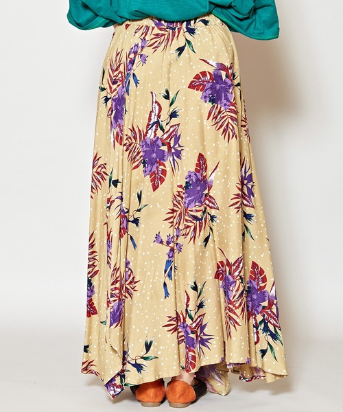 チャイハネ（チャイハネ）の「【チャイハネ】フラワードット柄ロングスカート（スカート・レディース・ホワイト/ブラック/ベージュ・FREE）」の17枚目の写真