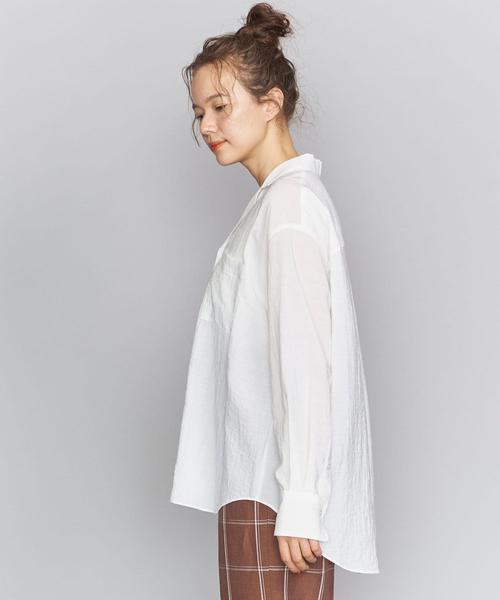 BEAUTY&YOUTH UNITED ARROWS（ビューティーアンドユースユナイテッドアローズ）の「BY ワッシャーオープンカラーシャツо（シャツ/ブラウス・レディース・ホワイト/ライトピンク・FREE）」の13枚目の写真