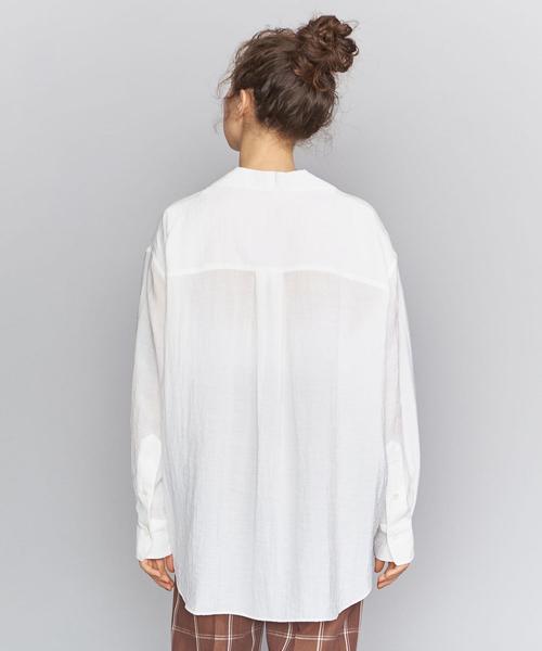 BEAUTY&YOUTH UNITED ARROWS（ビューティーアンドユースユナイテッドアローズ）の「BY ワッシャーオープンカラーシャツо（シャツ/ブラウス・レディース・ホワイト/ライトピンク・FREE）」の14枚目の写真