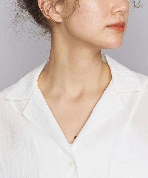 BEAUTY&YOUTH UNITED ARROWS（ビューティーアンドユースユナイテッドアローズ）の「BY ワッシャーオープンカラーシャツо（シャツ/ブラウス・レディース・ホワイト/ライトピンク・FREE）」の15枚目の写真