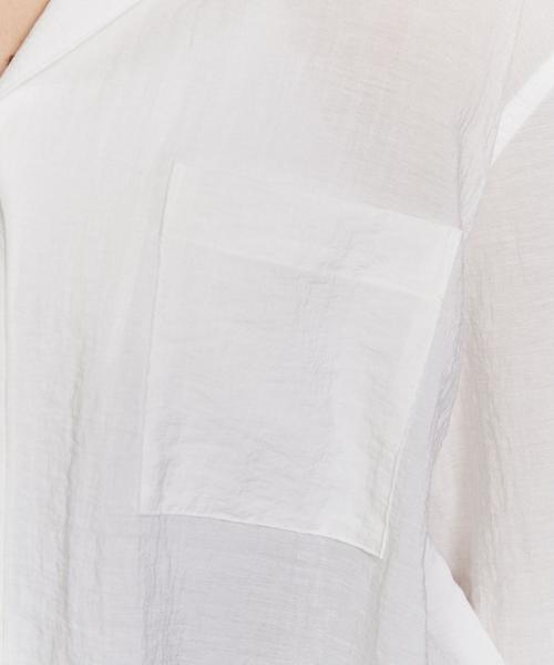 BEAUTY&YOUTH UNITED ARROWS（ビューティーアンドユースユナイテッドアローズ）の「BY ワッシャーオープンカラーシャツо（シャツ/ブラウス・レディース・ホワイト/ライトピンク・FREE）」の17枚目の写真