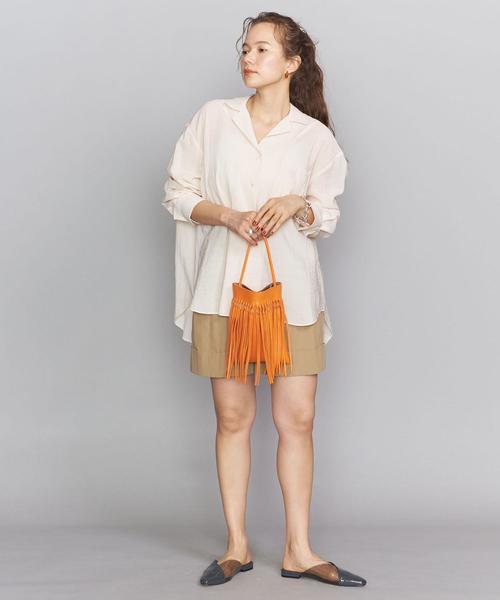 BEAUTY&YOUTH UNITED ARROWS（ビューティーアンドユースユナイテッドアローズ）の「BY ワッシャーオープンカラーシャツо（シャツ/ブラウス・レディース・ホワイト/ライトピンク・FREE）」の11枚目の写真