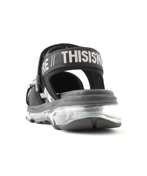 Tomo & Co（トモアンドシーオー）の「【Tomo&Co】厚底サンダル(THISNOTHARE) / TM-NAME-0014（サンダル・メンズ・ブラック・5/26/27）」の5枚目の写真