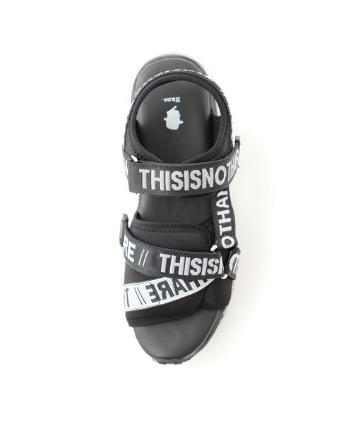 Tomo & Co（トモアンドシーオー）の「【Tomo&Co】厚底サンダル(THISNOTHARE) / TM-NAME-0014（サンダル・メンズ・ブラック・5/26/27）」の7枚目の写真