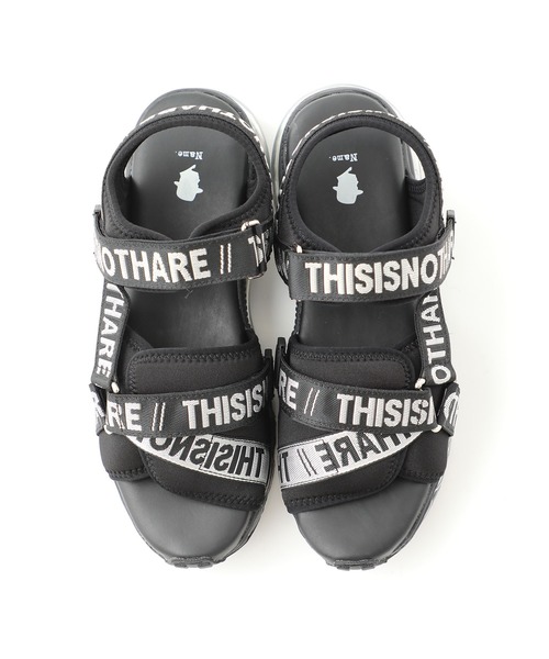 Tomo & Co（トモアンドシーオー）の「【Tomo&Co】厚底サンダル(THISNOTHARE) / TM-NAME-0014（サンダル・メンズ・ブラック・5/26/27）」の13枚目の写真
