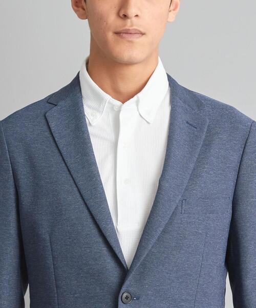 WORK TRIP OUTFITS GREEN LABEL RELAXING（ワークトリップアウトフィッツグリーンレーベル リラクシング）の「＜ 機能 / 洗濯機洗い可・防シワ・ストレッチ ＞ WTO Pカラミ スリム NT HP ジャケット（テーラードジャケット・メンズ・ネイビー/ブラウン・XS/42/S/44/M/46/L/48/XL/50/XXS/40）」の7枚目の写真