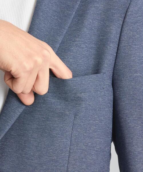 WORK TRIP OUTFITS GREEN LABEL RELAXING（ワークトリップアウトフィッツグリーンレーベル リラクシング）の「＜ 機能 / 洗濯機洗い可・防シワ・ストレッチ ＞ WTO Pカラミ スリム NT HP ジャケット（テーラードジャケット・メンズ・ネイビー/ブラウン・XS/42/S/44/M/46/L/48/XL/50/XXS/40）」の9枚目の写真