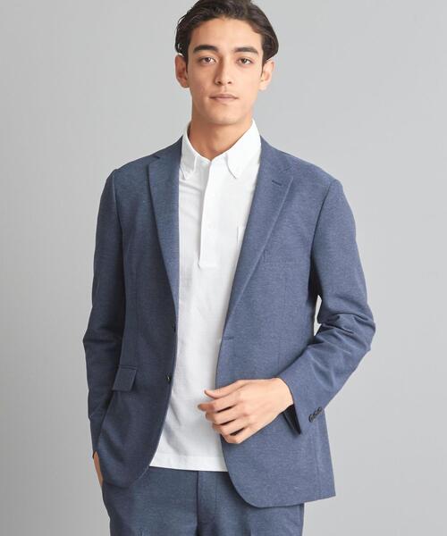 WORK TRIP OUTFITS GREEN LABEL RELAXING（ワークトリップアウトフィッツグリーンレーベル リラクシング）の「＜ 機能 / 洗濯機洗い可・防シワ・ストレッチ ＞ WTO Pカラミ スリム NT HP ジャケット（テーラードジャケット・メンズ・ネイビー/ブラウン・XS/42/S/44/M/46/L/48/XL/50/XXS/40）」の14枚目の写真